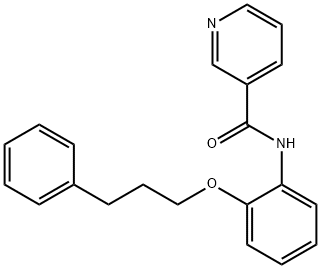 N-[2-(3-phenylpropoxy)phenyl]nicotinamide 구조식 이미지