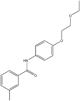 N-[4-(2-ethoxyethoxy)phenyl]-3-methylbenzamide 구조식 이미지