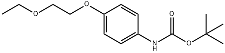 tert-butyl 4-(2-ethoxyethoxy)phenylcarbamate 구조식 이미지