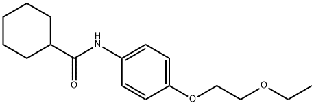 N-[4-(2-ethoxyethoxy)phenyl]cyclohexanecarboxamide 구조식 이미지