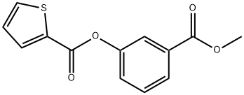 3-(methoxycarbonyl)phenyl 2-thiophenecarboxylate 구조식 이미지