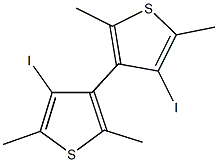 4,4'-bis[3-iodo-2,5-dimethylthiophene] Structure