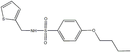 4-butoxy-N-(2-thienylmethyl)benzenesulfonamide Structure