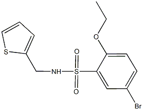 5-bromo-2-ethoxy-N-(2-thienylmethyl)benzenesulfonamide 구조식 이미지