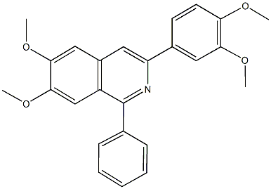 3-(3,4-dimethoxyphenyl)-6,7-dimethoxy-1-phenylisoquinoline Structure