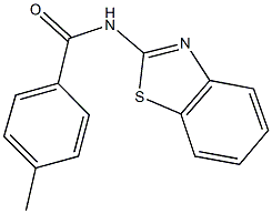 N-(1,3-benzothiazol-2-yl)-4-methylbenzamide 구조식 이미지