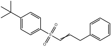 1-tert-butyl-4-[(3-phenyl-1-propenyl)sulfonyl]benzene 구조식 이미지