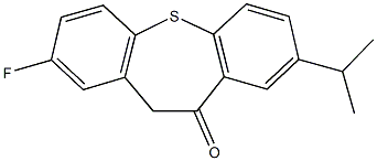 2-fluoro-8-isopropyldibenzo[b,f]thiepin-10(11H)-one 구조식 이미지
