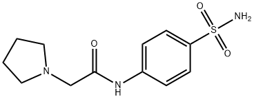 N-[4-(aminosulfonyl)phenyl]-2-(1-pyrrolidinyl)acetamide 구조식 이미지