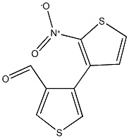 2-nitro-3'-formyl-3,4'-bithiophene 구조식 이미지