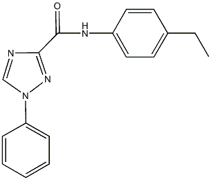 N-(4-ethylphenyl)-1-phenyl-1H-1,2,4-triazole-3-carboxamide 구조식 이미지