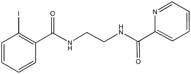 N-{2-[(2-iodobenzoyl)amino]ethyl}-2-pyridinecarboxamide Structure
