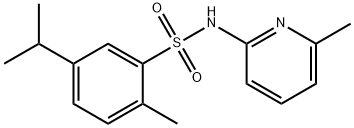 5-isopropyl-2-methyl-N-(6-methyl-2-pyridinyl)benzenesulfonamide Structure