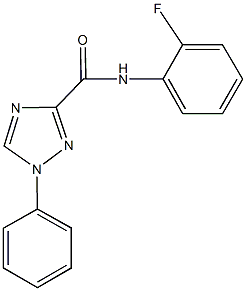 N-(2-fluorophenyl)-1-phenyl-1H-1,2,4-triazole-3-carboxamide 구조식 이미지