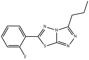 6-(2-fluorophenyl)-3-propyl[1,2,4]triazolo[3,4-b][1,3,4]thiadiazole Structure