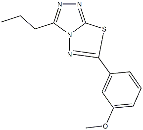 methyl 3-(3-propyl[1,2,4]triazolo[3,4-b][1,3,4]thiadiazol-6-yl)phenyl ether 구조식 이미지