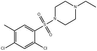 1-[(2,4-dichloro-5-methylphenyl)sulfonyl]-4-ethylpiperazine Structure