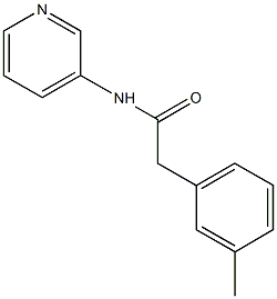 2-(3-methylphenyl)-N-(3-pyridinyl)acetamide 구조식 이미지