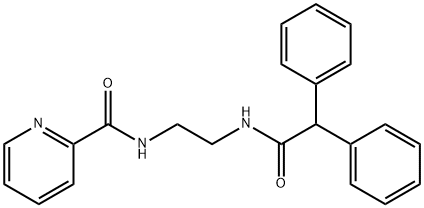 N-{2-[(2,2-diphenylacetyl)amino]ethyl}-2-pyridinecarboxamide Structure