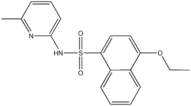 4-ethoxy-N-(6-methyl-2-pyridinyl)-1-naphthalenesulfonamide 구조식 이미지