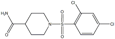 1-[(2,4-dichlorophenyl)sulfonyl]-4-piperidinecarboxamide 구조식 이미지