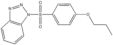 1-[(4-propoxyphenyl)sulfonyl]-1H-1,2,3-benzotriazole Structure