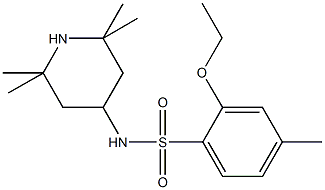 2-ethoxy-4-methyl-N-(2,2,6,6-tetramethyl-4-piperidinyl)benzenesulfonamide Structure