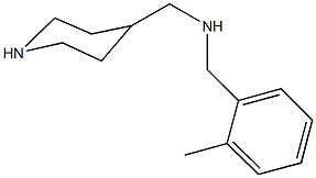 N-(2-methylbenzyl)-N-(4-piperidinylmethyl)amine 구조식 이미지