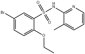 5-bromo-2-ethoxy-N-(3-methyl-2-pyridinyl)benzenesulfonamide Structure