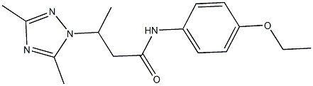 3-(3,5-dimethyl-1H-1,2,4-triazol-1-yl)-N-(4-ethoxyphenyl)butanamide Structure