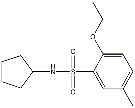 N-cyclopentyl-2-ethoxy-5-methylbenzenesulfonamide 구조식 이미지