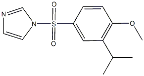 4-(1H-imidazol-1-ylsulfonyl)-2-isopropylphenyl methyl ether 구조식 이미지