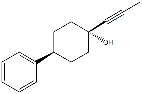 4-phenyl-1-(1-propynyl)cyclohexanol Structure