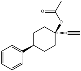 1-ethynyl-4-phenylcyclohexylacetate Structure