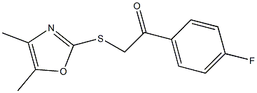 2-[(4,5-dimethyl-1,3-oxazol-2-yl)sulfanyl]-1-(4-fluorophenyl)ethanone Structure