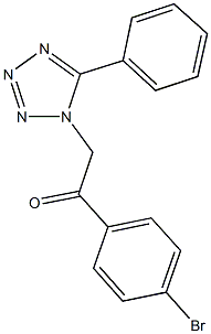 1-(4-bromophenyl)-2-(5-phenyl-1H-tetraazol-1-yl)ethanone Structure