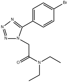 2-[5-(4-bromophenyl)-1H-tetraazol-1-yl]-N,N-diethylacetamide Structure