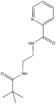 N-{2-[(2,2-dimethylpropanoyl)amino]ethyl}-2-pyridinecarboxamide 구조식 이미지