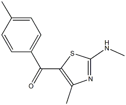 [4-methyl-2-(methylamino)-1,3-thiazol-5-yl](4-methylphenyl)methanone 구조식 이미지