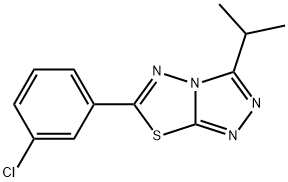 6-(3-chlorophenyl)-3-isopropyl[1,2,4]triazolo[3,4-b][1,3,4]thiadiazole Structure