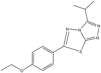 ethyl 4-(3-isopropyl[1,2,4]triazolo[3,4-b][1,3,4]thiadiazol-6-yl)phenyl ether 구조식 이미지