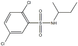 N-(sec-butyl)-2,5-dichlorobenzenesulfonamide 구조식 이미지