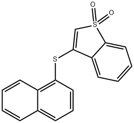 1,1-dioxido-1-benzothien-3-yl 1-naphthyl sulfide Structure