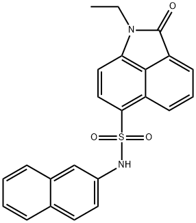 1-ethyl-N-(2-naphthyl)-2-oxo-1,2-dihydrobenzo[cd]indole-6-sulfonamide Structure