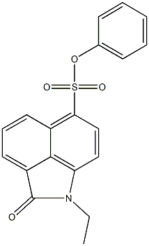 phenyl 1-ethyl-2-oxo-1,2-dihydrobenzo[cd]indole-6-sulfonate Structure