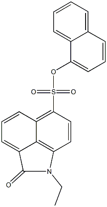 1-naphthyl 1-ethyl-2-oxo-1,2-dihydrobenzo[cd]indole-6-sulfonate 구조식 이미지