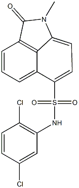 N-(2,5-dichlorophenyl)-1-methyl-2-oxo-1,2-dihydrobenzo[cd]indole-6-sulfonamide Structure