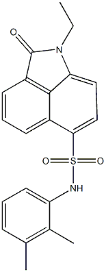 N-(2,3-dimethylphenyl)-1-ethyl-2-oxo-1,2-dihydrobenzo[cd]indole-6-sulfonamide Structure