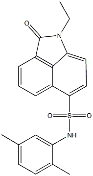 N-(2,5-dimethylphenyl)-1-ethyl-2-oxo-1,2-dihydrobenzo[cd]indole-6-sulfonamide Structure