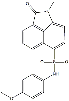 N-(4-methoxyphenyl)-1-methyl-2-oxo-1,2-dihydrobenzo[cd]indole-6-sulfonamide Structure